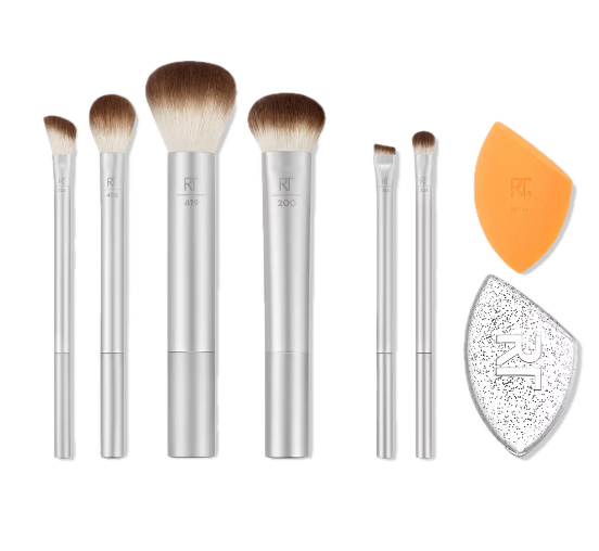 Real Techniques Midnight Merry Limited Edition Brush + Sponge Makeup Gift Set